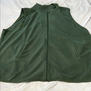 Woman Within Green Fleece Vest